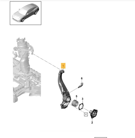 971407245K, 971407245K - Лівий поворотний кулак панамера 2017р