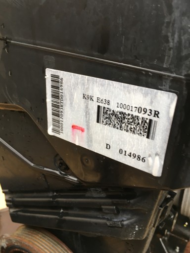 CLIO IV CAPTUR MICRA K14 ENGINE 1.5 DCI K9KE638