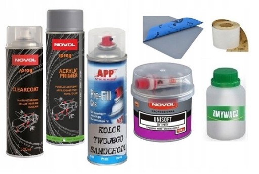 NOVOL UNI АВТОМОБІЛЬНА ФАРБА + ШПАКЛІВКА