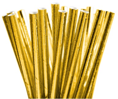 ПАПЕРОВА ТРУБКА ДЛЯ НАПІЮ золота