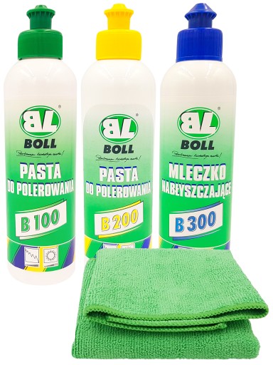 BOLL ПОЛІРУВАЛЬНИЙ НАБІР ПАСТА МОЛОЧКО + МІКРОФАЗА