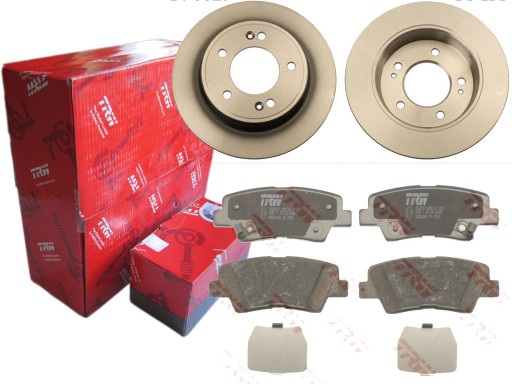 Диски колодки TRW задні HYUNDAI i30 II VELOSTER