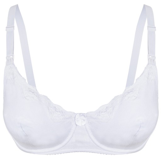 Білий м'який бюстгальтер для годування, розмір 90B