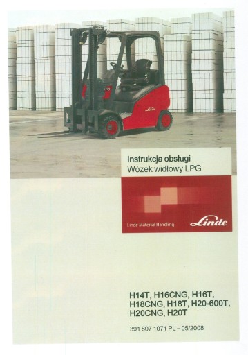 Instrukcja Obsługi Dtr Wózek Widłowy Linde Różne Za 246 Zł Z Czestochowa - Allegro.pl - (9003288904)