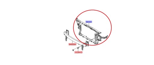 64101S0000 64101-S0000 - УСИЛЕНИЕ ПЕРЕДНЕГО РЕМНЯ HYUNDAI I30 N SPORT 2016-