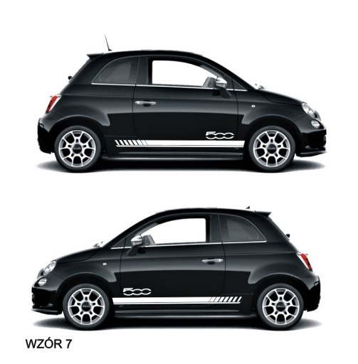 Fiat 500 Abarth наклейки ремені авто тюнінг № 7