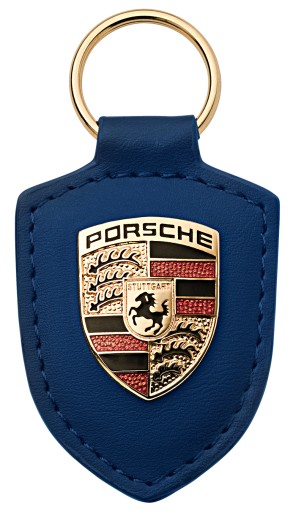 БРЕЛОК С ЭМБЛЕМОЙ PORSCHE-СИНИЙ