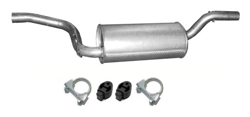 08.67 - FORD FOCUS MK2 2.0 (2004-2007) СРЕДНИЙ ГЛУШИТЕЛЬ