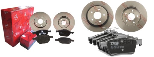 ДИСКИ КОЛОДКИ TRW ПЕРЕДНЯ ЗАДНЯ FORD FOCUS MK3 III