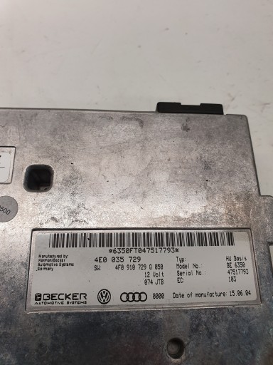 Module Navigation MMI AUDI A6 C6 4E0035729 4F0910729Q