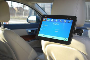 CR6313 - 14' АВТОМОБИЛЬНЫЙ ТЕЛЕВИЗОР НА ЛОБОВОЕ СТЕКЛО ПОДГОЛОВНИК USB FV