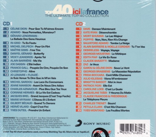 løbetur sø generation 2 CD- ICI LA FRANCE- TOP 40: ULTIMATE COLLECTION 11783019792 - Sklepy,  Opinie, Ceny w Allegro.pl
