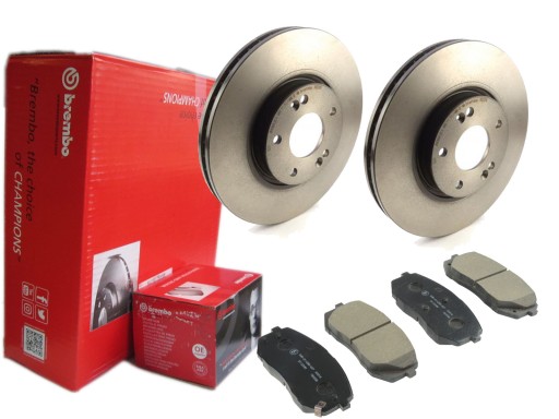 ДИСКИ + КОЛОДКИ BREMBO ПЕРЕДНІ HYUNDAI IX35