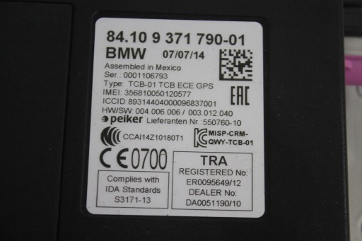 module TELEFONU TELEMATIK TCB 9371790 BMW F20 F22