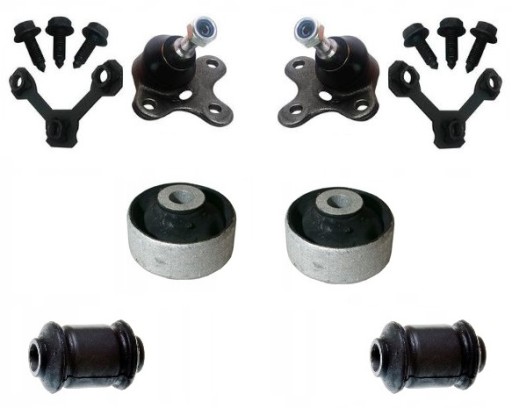 ALL4899A - Пальцы, штифт, втулки поперечного рычага vw polo 6n lupo seat arosa передний комплект