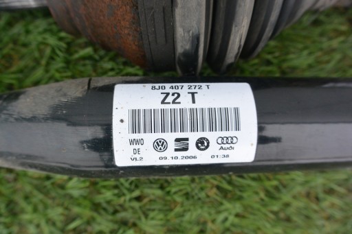 semi-axis left PRAW 2.0 TFSI TSI MANUAL AUDI TT 8J KPL