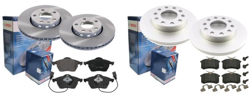 Диски колодки BOSCH передня задня AUDI A4 B6 B7