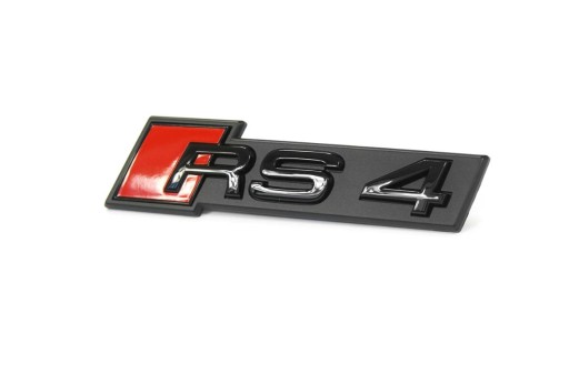 8W0853736CT94 - Емблема логотип RS4 гриль значок AUDI A4 Чорний ASO