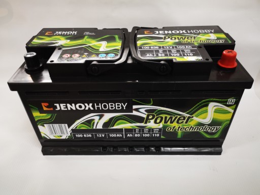 100636 - Акумулятор Jenox Hobby 100ah P + + пікап в зборі