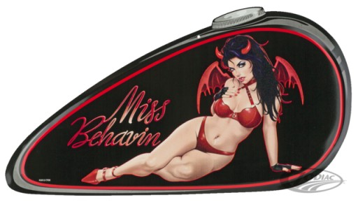 Знак табличка жесть Miss Behavin Harley Davidson