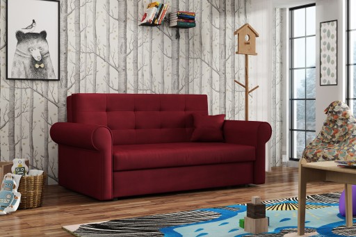 VIGA III SILVER rozkładana sofa duża dwójka kanapa