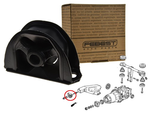 ПОДУШКА ДИФЕРЕНЦІАЛА МОСТА ЗАДНЯ HAB-032