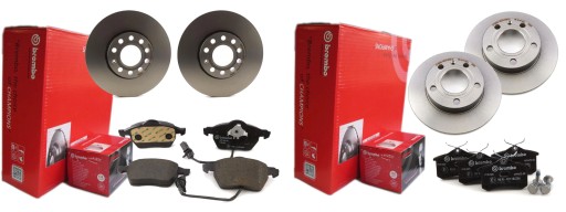 Диски колодки BREMBO передняя задняя AUDI A4 B6 B7