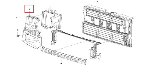 9816871780 - КРЫШКА КОРПУСА РАДИАТОРА ВПУСК PARTNER BERLINGO 18-