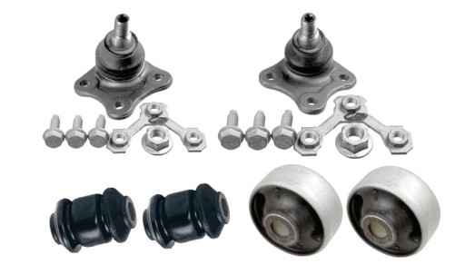 Втулки + шпильки поперечних важелі audi a3 golf iv octavia