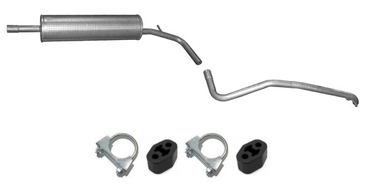 VW UP 1.0 (с 2011 г.) глушитель + торцевая труба