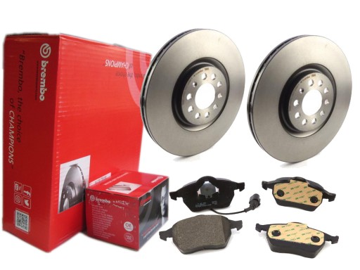 ДИСКИ КОЛОДКИ BREMBO СПЕРЕДИ VW GOLF IV BORA 312 ММ