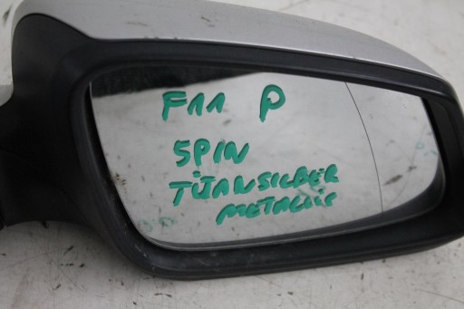 mirror right TITAN SILBER 5PIN BMW F10 F11 UK
