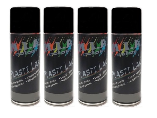 PLASTI PAINT 4x SPRAY 400мл ПОЛУглянцевое резиновое покрытие