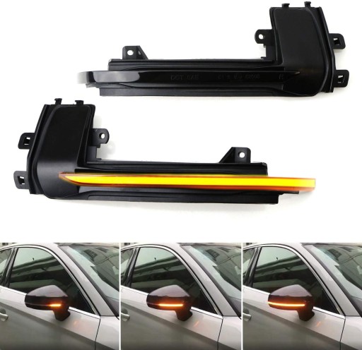 2008-2010 - Динамические поворотники в зеркалах Audi A3 8P