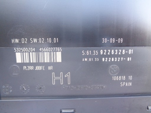 9226328-01 - модуль комфорту bmw E87 e81 e90 e91