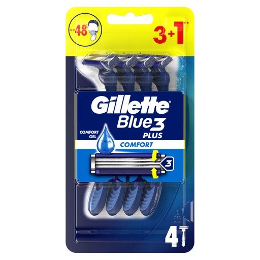 Jednorazový holiaci strojček Gillette Blue 3 pánsky holiaci strojček 4 kusy