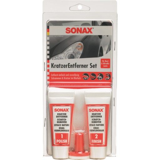 SONAX 1837575 KratzerEntfernerSet Lack (50 ml) zur manuellen Beseitigung