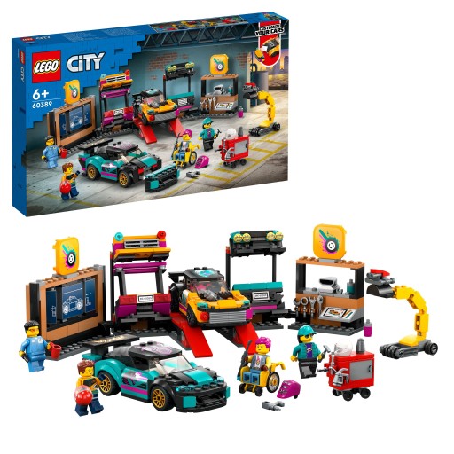 LEGO City 60389 Dielňa na tuning automobilov