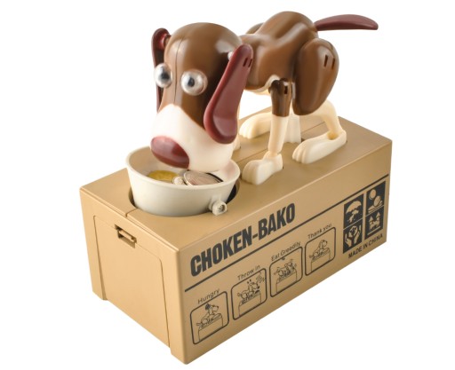 Скарбничка для собак НА гроші, сейф на батарейках