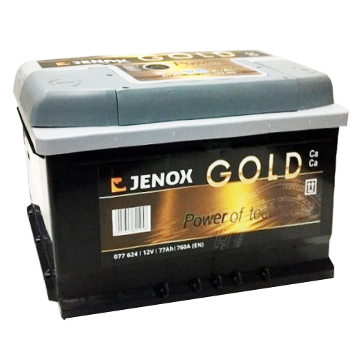 077624 - АКУМУЛЯТОР JENOX GOLD 77AH 770A НОВА МОДЕЛЬ