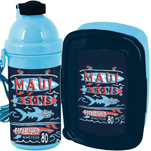 Набір пляшка для води та ланчбокс Paso SHARK 750 мл