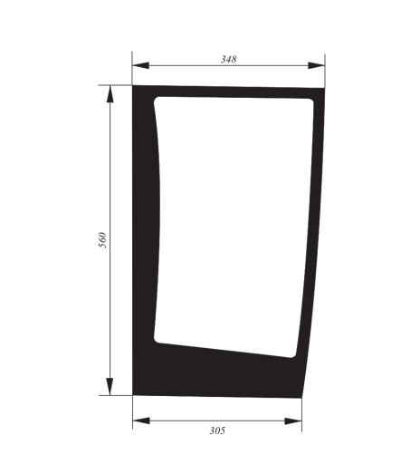 134671080 - лобовое стекло нижний левый корпус CS 100 105 110 CVX