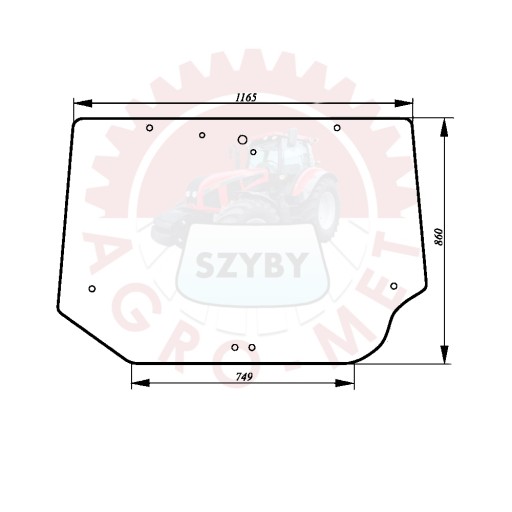 284947A2 - заднее стекло задняя крышка MX 100 110 120 135 150