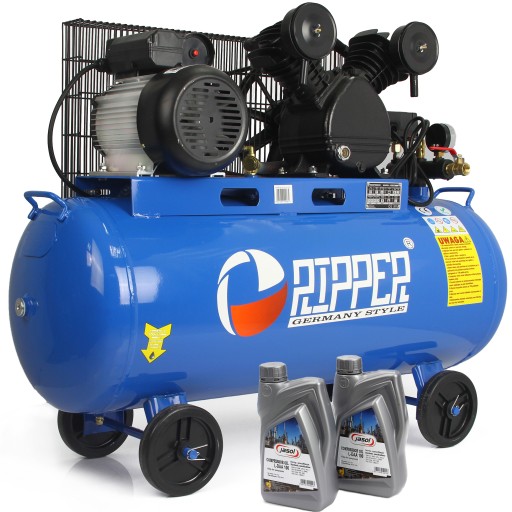 КОМПРЕСОР МАСЛЯНИЙ КОМПРЕСОР ПОВІТРЯНИЙ 100Л 2 ПОРШНЯ