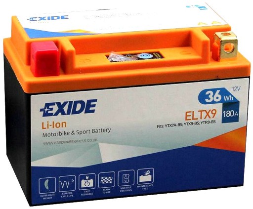 Акумулятор ELTX9 EXIDE LI-ION 12V 36WH