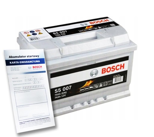 Akumulator Bosch Silver S5 74Ah 750A Za 369,99 Zł Z Mysłowice - Allegro.pl - (5522953731)