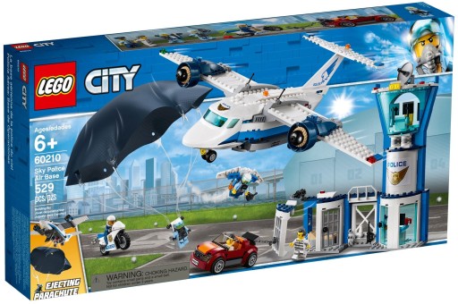 LEGO CITY 60210 REPÜLŐTÉR RENDŐRKAPITÁNYSÁG EJTŐERNYŐ 24H