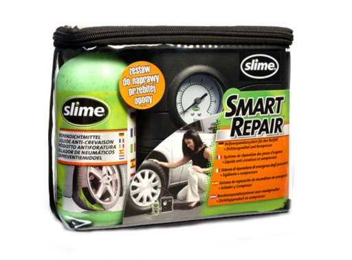 РЕМОНТНЫЙ КОМПЛЕКТ SLIME ЗАПАСНОЕ КОЛЕСО + КОМПРЕССОР