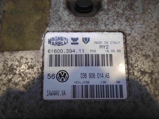 Computer DES MOTORS VW GOLF IV 1.4 16V 036906014AB