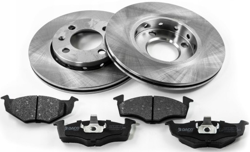 Диски + колодки передние DACO GERMANY VW POLO 96-